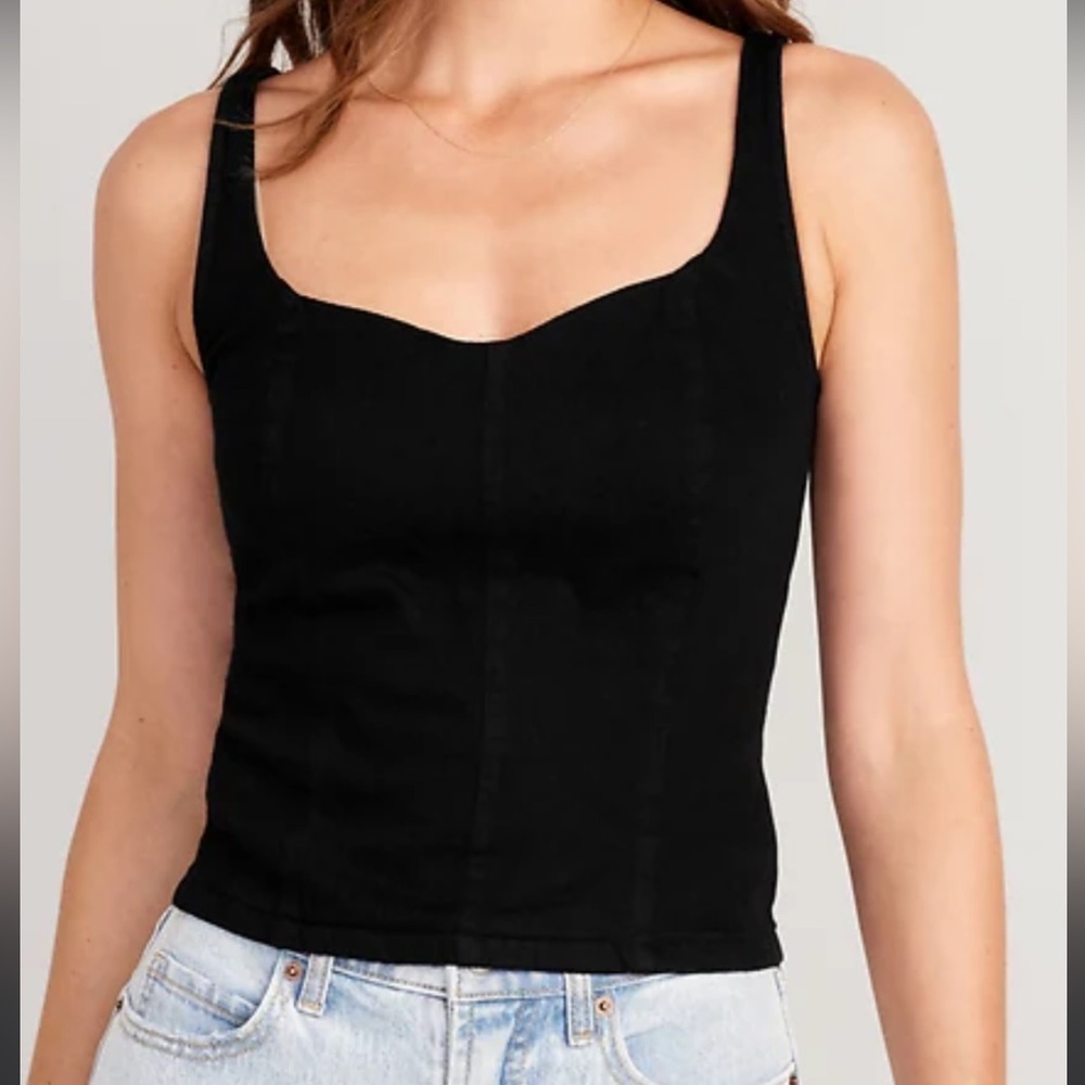 NWT Old Navy 100% Cotten Corset Sweetheart Top